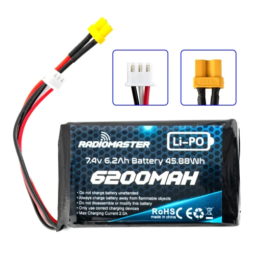Bateria Radiomaster 2S 7.4V 6200mAh Lipo Battery Boxer TX16S