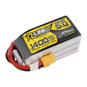 Baterie Tattu R-Line Version 5.0 1400mAh 22.2V 150C 6S1P Lipo XT60 